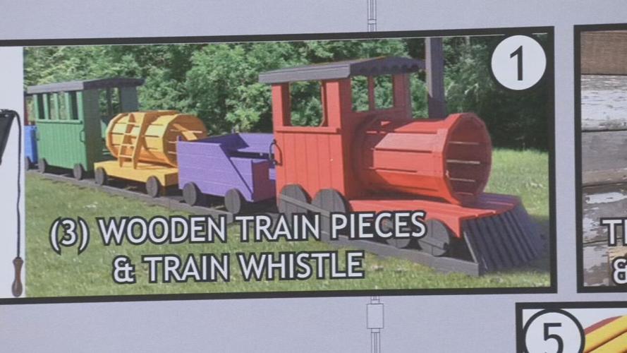 Jeffersonville Pocket Park train illustration