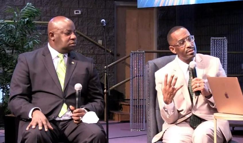 Dr. Kevin Cosby speaks at St. Stephen Baptist Church.JPG