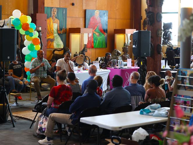 Mindfest panelists speak to crowd.JPG