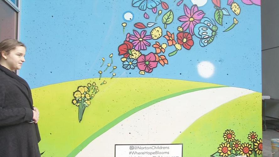'Where Hope Blooms' mural at Norton Children's Hospital