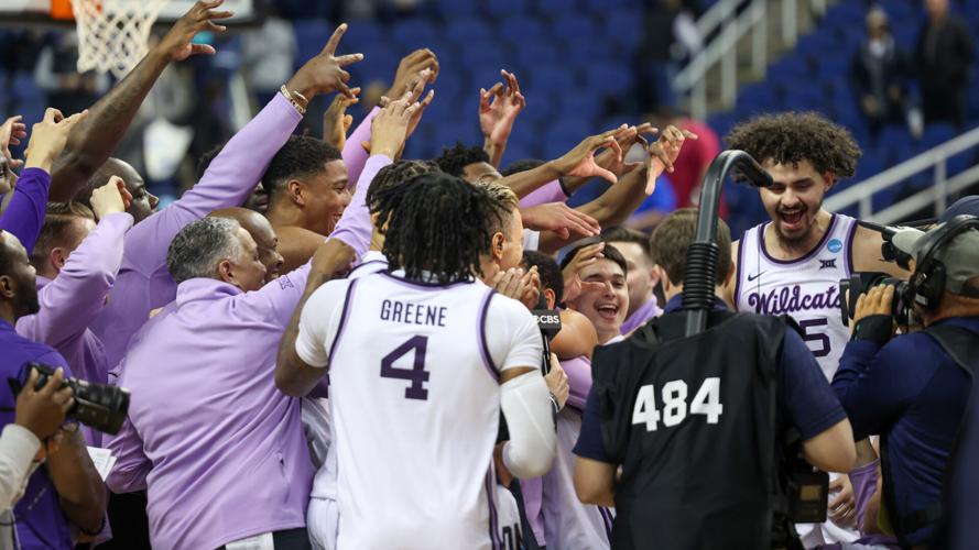 Kansas State players celebrate