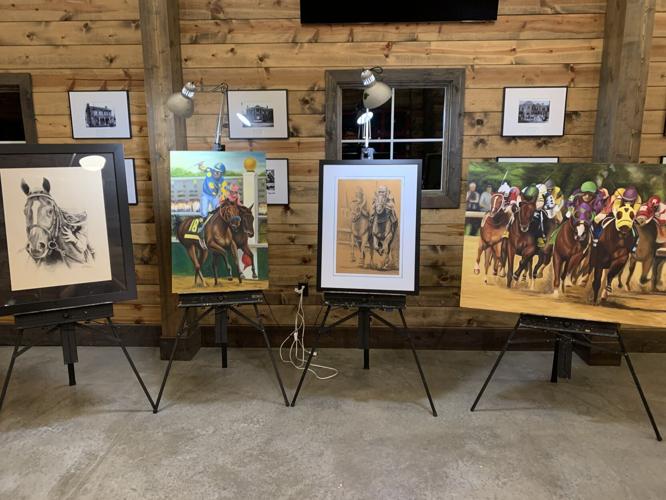 Arts on the Green horse paintings