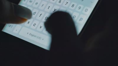 Generic person texting