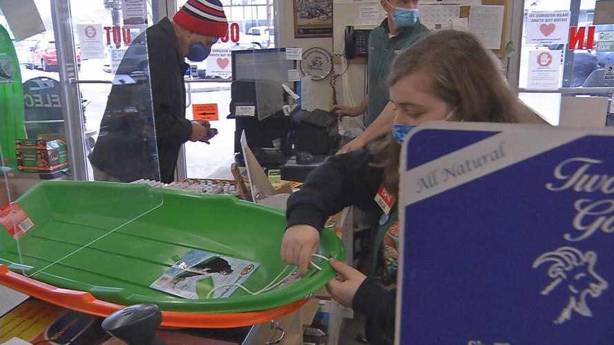 Sled purchased at Brownsboro Hardware