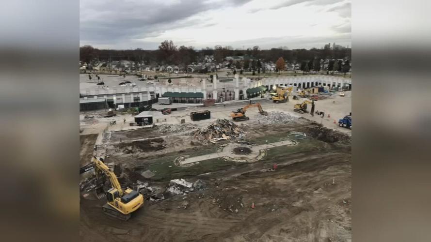 Churchill Downs Paddock construction