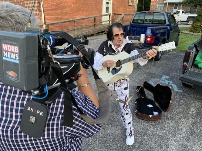 Elvis impersonator at Milltown Community Festival