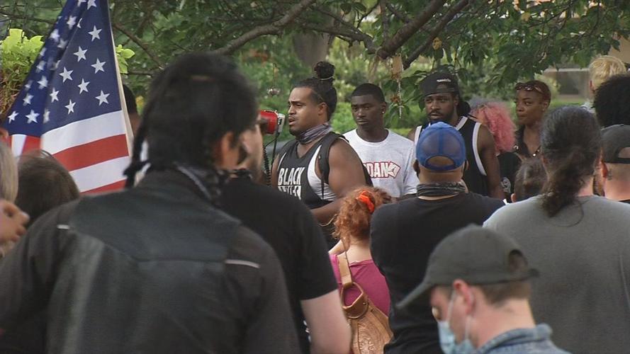 Speaker at Tyler Gerth vigil