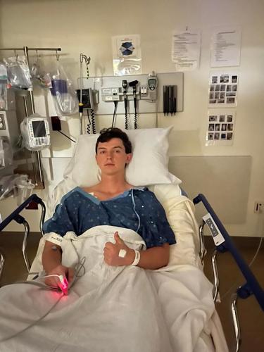 Riley Morrison in hospital after being struck by lightning on Meadowbrook Golf Course in Lexington