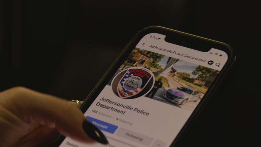Jeffersonville Police Department FB page on phone.jpeg