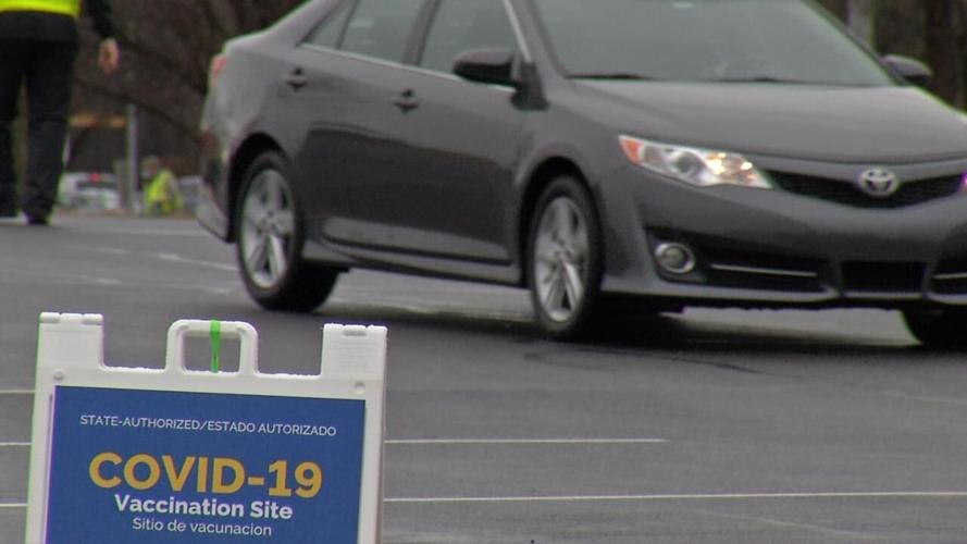 2-day COVID-19 mass vaccination site at Ivy Tech Community College in Sellersburg, Indiana