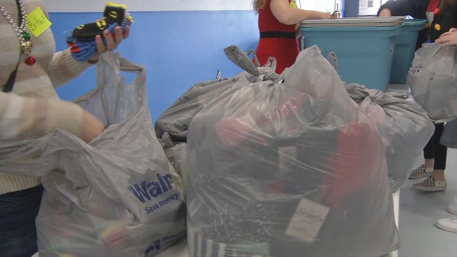 Salvation Army Angel Tree event in New Albany, Indiana