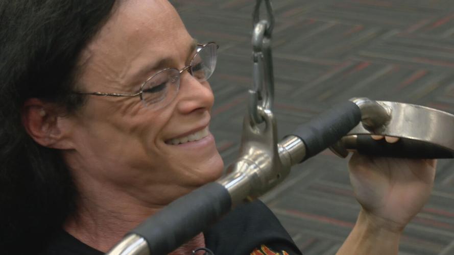 Donna Salib worksout