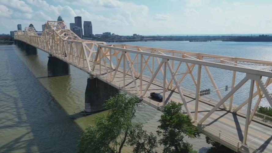 Drone image of 2nd Street Bridge - 7.16.25