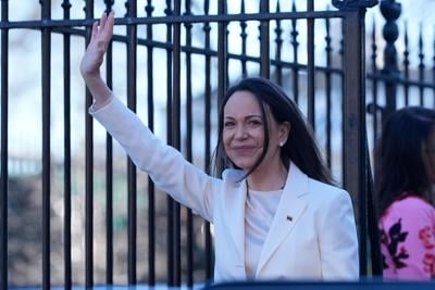 Venezuelan opposition leader María Corina Machado at the White House 1-15-2026