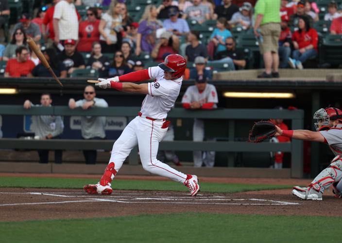 A broken bat at Bats game.JPG