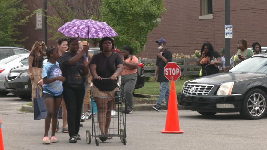 West Louisville pop-up food pantry 7-9-24