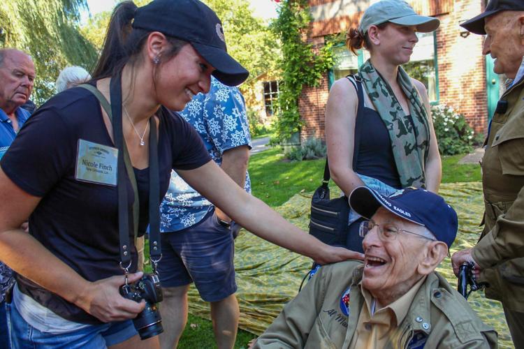 Nicole Finch interacts with a veteran.jpg
