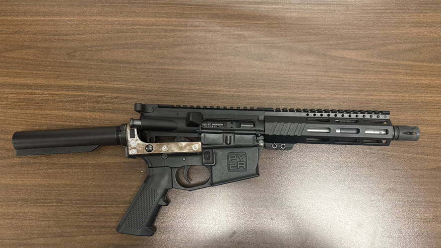 Clarksville gun seizure AR-15 pistol