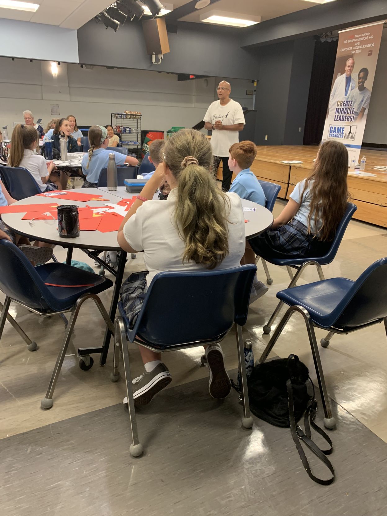 Saint Francis of Assisi students meet with community activists