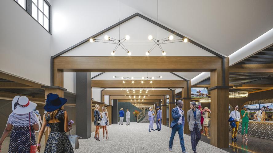 Churchill Downs rendering-Homestretch Club general gathering space