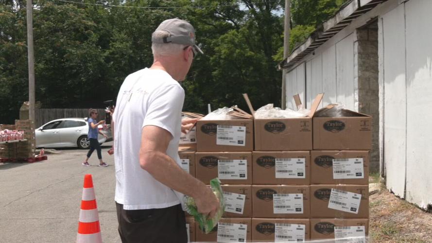 West Louisville pop-up food pantry 7-9-24