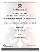 Steve Conrad deposition-Shelby Gazaway case-3-14-23