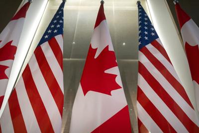 US Canada flags - tariffs