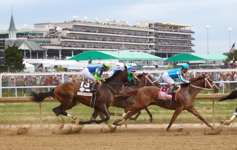 Mage runs in the Kentucky Derby 2023.JPG
