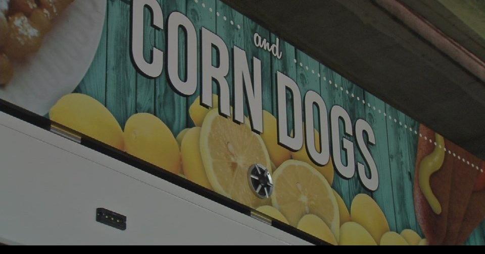 Chow wagon going up in Waterfront Park as Thunder Over Louisville nears