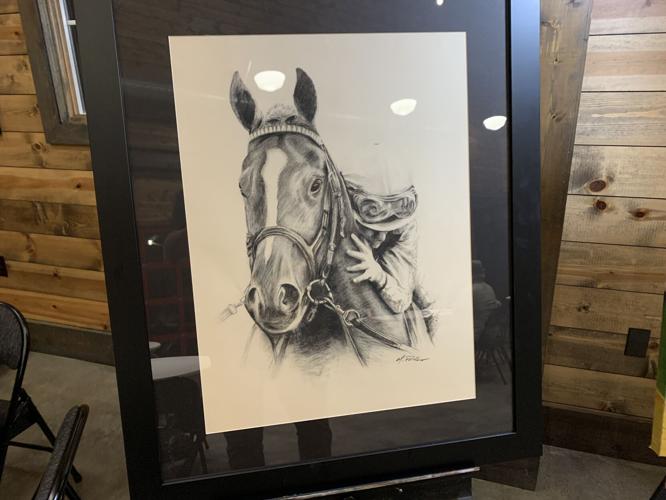 Arts on the Green horse painting