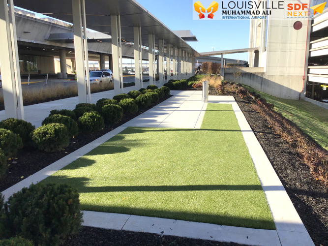 New pet relief area at Louisville Muhammad Ali International Airport