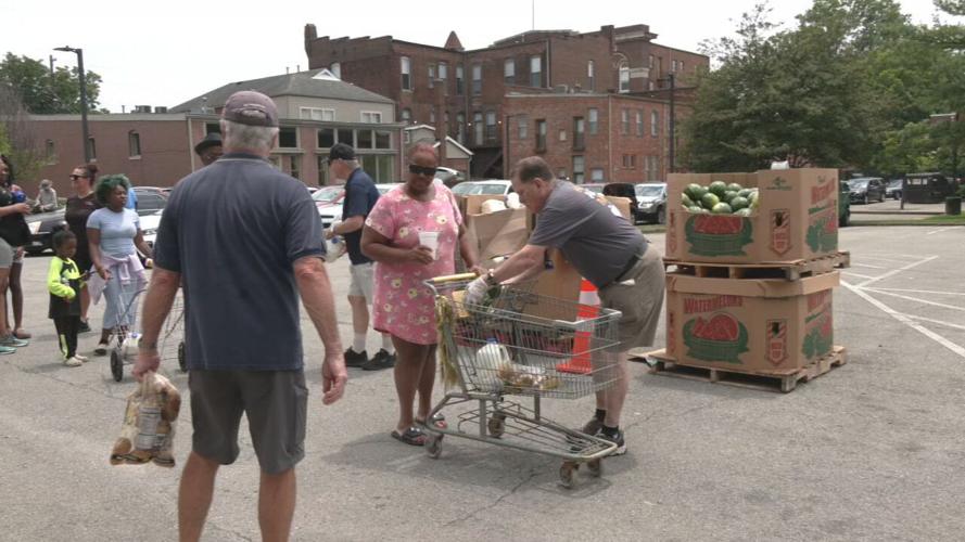West Louisville pop-up food pantry 7-9-24