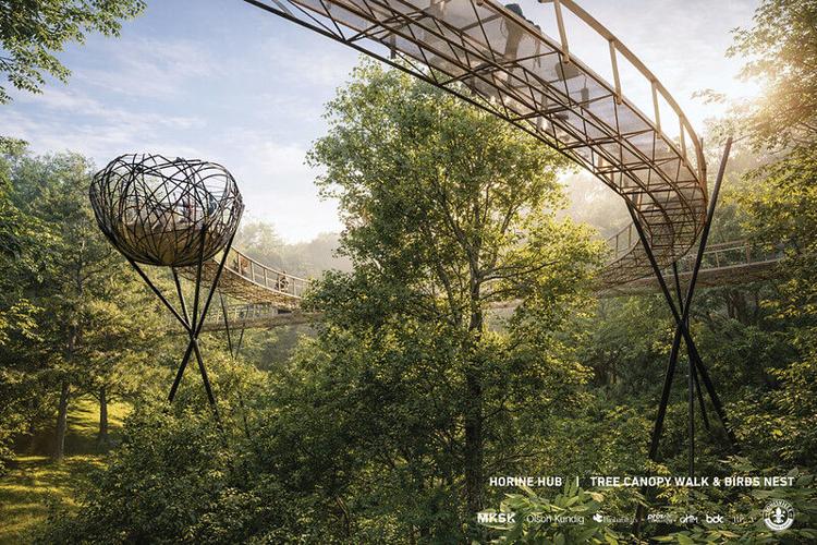 Rendering of Jefferson Memorial Forest master plan - 4.10.26