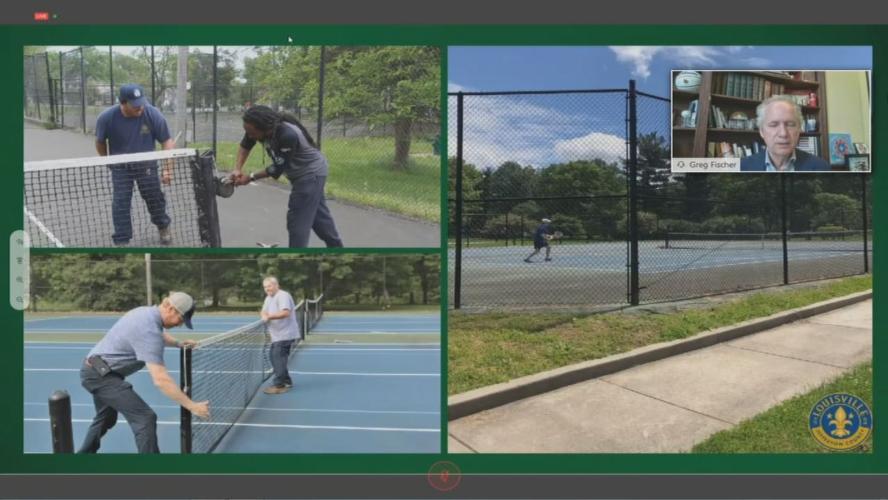 Nets being added to Louisville tennis courts