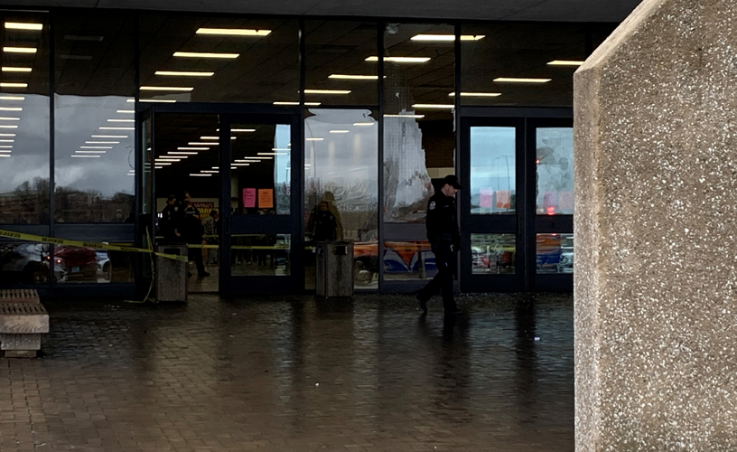 Windows shot out at Kentucky Expo Center on Phillips Lane