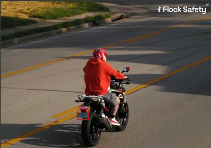 Flock camera Richardson motorcycle arrest