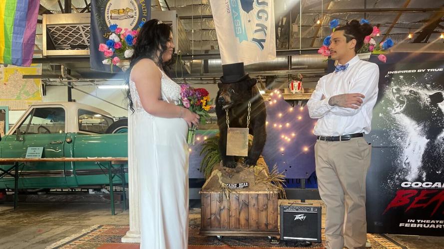 Cocaine Bear 'officiates' wedding