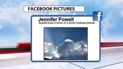 Clouds Spotted with Rainbow Colors on Top