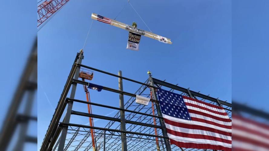 BLUE OVAL TOPPING OUT CEREMONY
