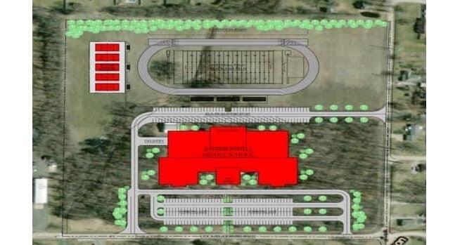 Proposed layout for new Parkview Middle School