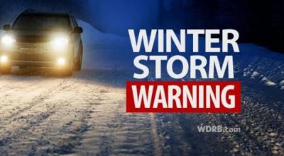 Winter Weather Advisory and Winter Storm Warning Issued for Thursday Snow