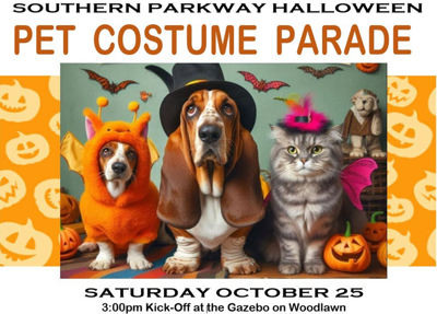 Flyer for annual Beechmont Pet Costume Parade