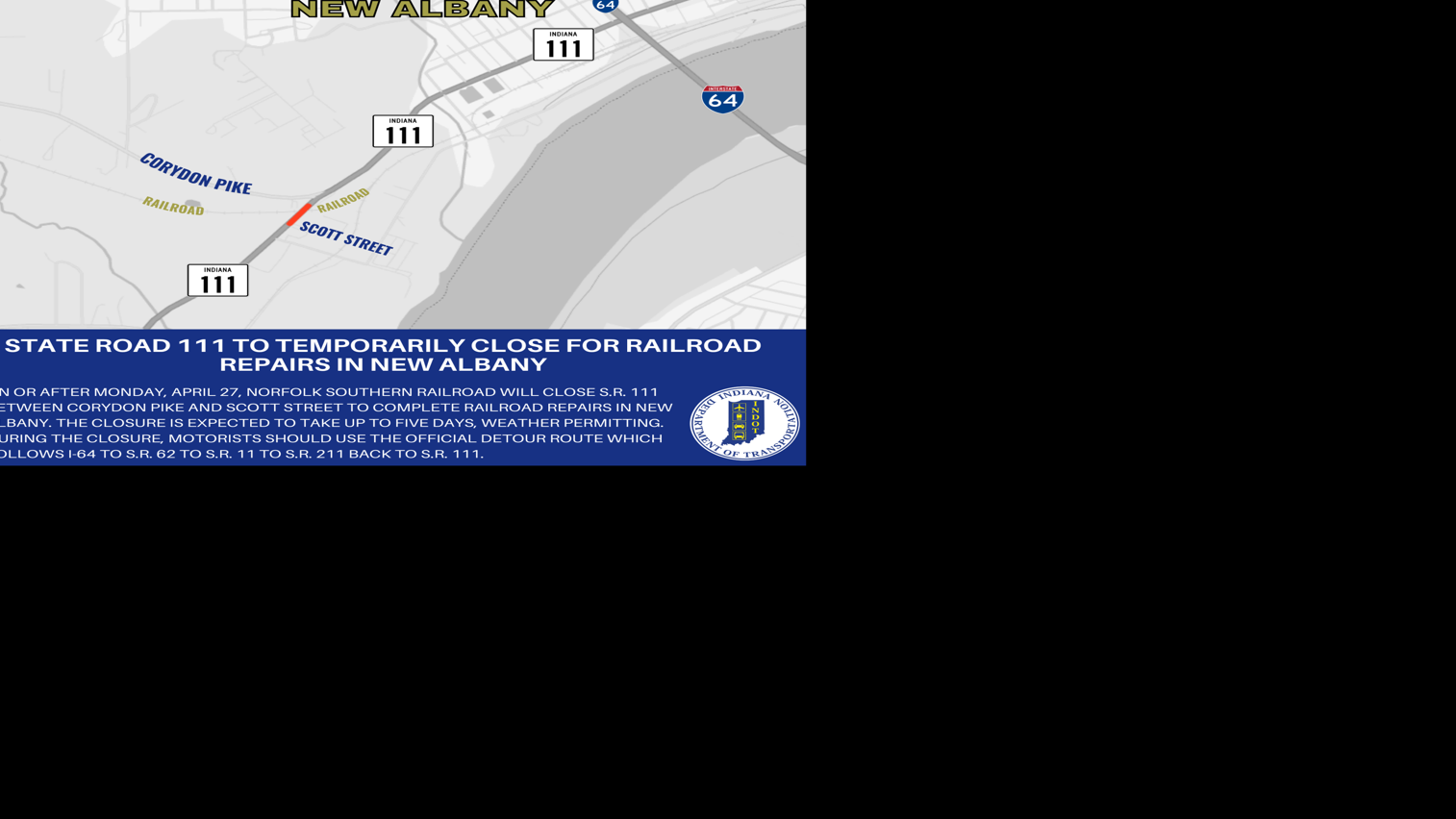 State Road 111 closure - 4.17.26