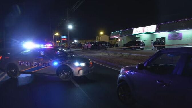 Police on scene of shooting at Suga Land Gentleman's Club