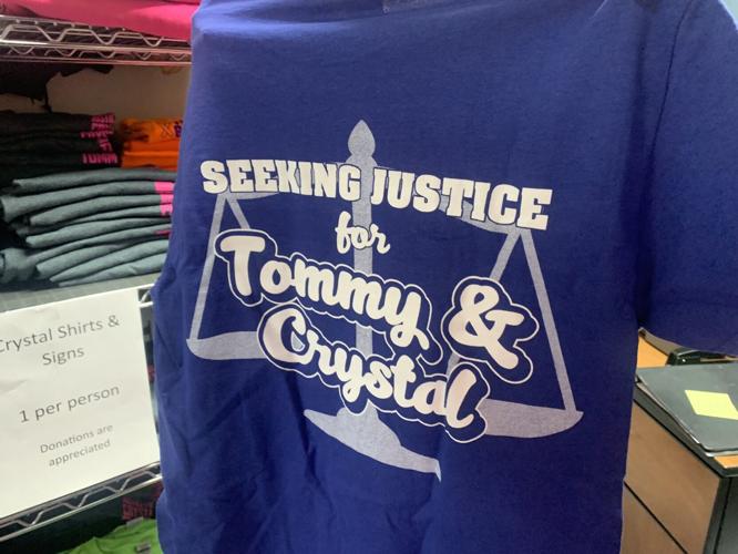 T-shirt calling for justice in the case of Crystal Rogers