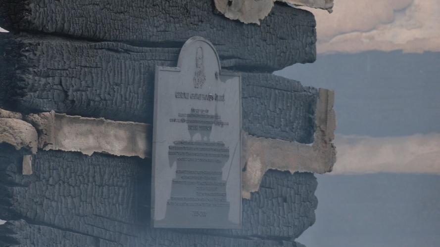 Cabin at George Rogers Clark historic site fire 12.jpeg