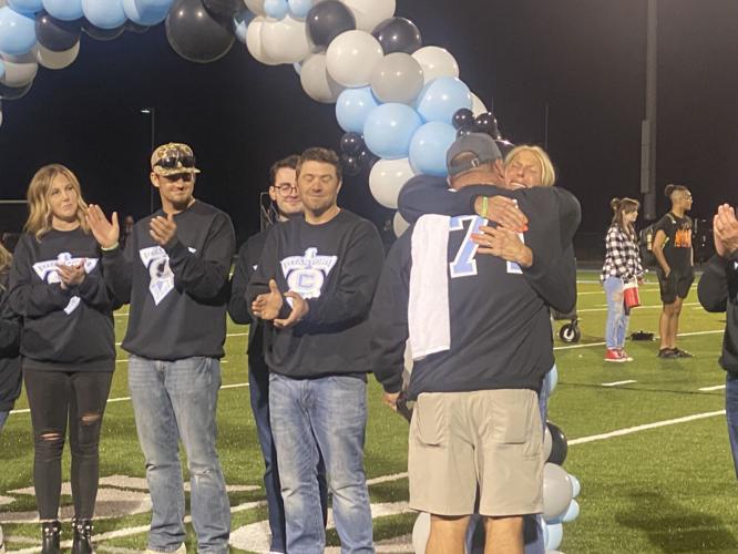Wyatt Williamson honored at Shelby County high school football game