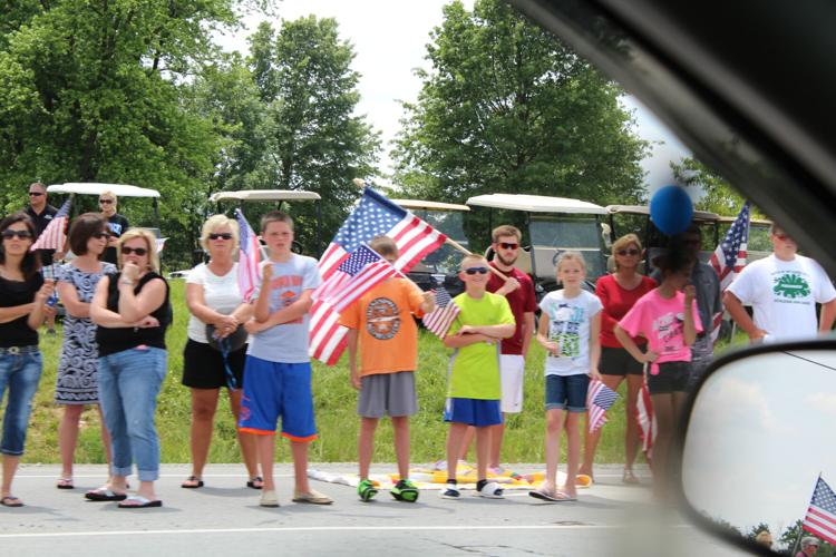 Funeral service and procession for Bardstown Police Ofc. Jason Ellis on May 30, 2013