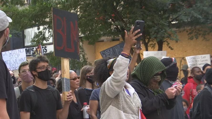 Protesters march through downtown Louisville 9/26/20