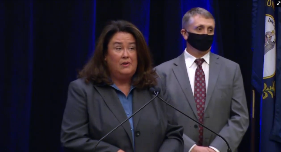 Assistant US Attorney Jo Lawless at Gabbi Doolin Presser